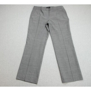 Talbots Pants Womens 12 Gray Wool Blend Stretch Signature Chino Flat Front